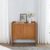 Walnut-colored Sideboard, Buffet Cabinet with Storage, Rustic Storage Cabinet for Entryway, Hallway, Living Room, Kitchen, Dining Room, Bedroom