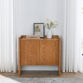 Walnut-colored Sideboard, Buffet Cabinet with Storage, Rustic Storage Cabinet for Entryway, Hallway, Living Room, Kitchen, Dining Room, Bedroom