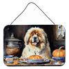 NEW Tibetan Mastiff Fall Kitchen Pumpkins Wall or Door Hanging Prints Aluminum Metal Sign Kitchen Wall Bar Bathroom Plaque Home Decor, 8HX12W