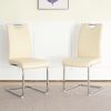 Modern PU dining chair living room chair upholstered chair, electroplated metal legs design, kitchen, living room, bedroom