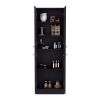 Pantry Cabinet Coahoma, Kitchen, Black