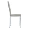 4-piece set of checkered armless high back dining chairs, office chairs. Suitable for restaurants, living rooms, kitchens