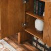 Walnut-colored Sideboard, Buffet Cabinet with Storage, Rustic Storage Cabinet for Entryway, Hallway, Living Room, Kitchen, Dining Room, Bedroom