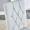 4 piece dining chair, modern style kitchen upholstered high back, metal leg office chair, suitable for dining room, office, restaurant.