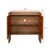 Walnut-colored Sideboard, Buffet Cabinet with Storage, Rustic Storage Cabinet for Entryway, Hallway, Living Room, Kitchen, Dining Room, Bedroom
