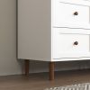 White MDF Display Storage Cabinet,Tall Kitchen Pantry Cabinets with Glass Doors and Adjustable Shelves,Freestanding Storage Cupboard for Kitchen