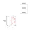 Manchester 20" Wide One-Door and Two Shelves Wall Cabinet