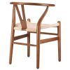 Wishbone Chairs for Dining Room,Soild Wood Weave Dining Chair,Armchair,Fully Assembled,Set of 2