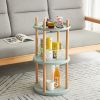 Storage Shelf, 360¬∞ Rotating Bookshelf, 3 Tier Bookcase w/ Large-Capacity Storage Space, Multifunctional Storage Rack, Compact Design