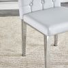 4 piece dining chair, modern style kitchen upholstered high back, metal leg office chair, suitable for dining room, office, restaurant.