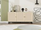 3 Door Cabinet,Sideboard Accent Cabinet, Storage Cabinet for Living Room, Hallway Entryway Kitchen