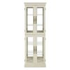 Lighted Glass Curio Display Cabinet,Display Cabinet,Glass Storage Cabinet Glass Wine cabinet Wood Frame Toy Display for Living Room, Kitchen