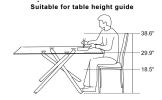 Grid armless high backrest dining chair, 6-piece set, office chair. Suitable for restaurants, living rooms, kitchens