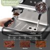 Machine With Grinder and Milk Frother, 20 Bar Professional Espresso Maker for Home Barista, Latte Cappuccino Macchiato
