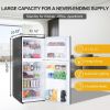 12.1 CU' Refrigerator with Freezer, Apartment Size Refrigerator Top Freezer, 2 Door Fridge with Adjustable Thermostat Control