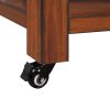 57 inch Rolling Kitchen Island with Storage,Kitchen Cart with Solid OAK Wood Top,Two-sided Kitchen island Cart on Wheels ,Wine and Spice Rack