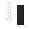 Pantry Cabinet Coahoma, Kitchen, Black