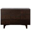 Solid Wood spray-painted drawer dresser bar,buffet tableware cabinet lockers buffet server console table lockers, retro round handle