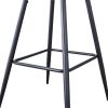 Bar Stools Set of 2, 30 Inches Velvet Barstool Modern Counter Bar Height Chair with Back, Sturdy Metal Legs & Footrests, Easy Assembly