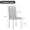 4 piece dining chair, modern style kitchen upholstered high back, metal leg office chair, suitable for dining room, office, restaurant.