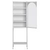 Metal Glass Door Display Storage Cabinet - 5-Tier Cube Bookshelf Storage Cabinet with 3 Adjustable Shelves For kitchen, dining room, living room