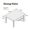 Contemporary Style 7pc Dining Set Table w 4 Drawers 6x Side Chairs Ladder Back Walnut Finish Kitchen Dining Room