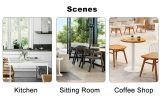 Grid armless high backrest dining chair, 6-piece set, office chair. Suitable for restaurants, living rooms, kitchens