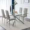 4-piece set of checkered armless high back dining chairs, office chairs. Suitable for restaurants, living rooms, kitchens