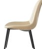 Dining Chair set of 2 with High Backs Mid Century Modern Kitchen & Dining Room Chairs PU Faux Leather Upholstered sillas de comedor Comfortable Large