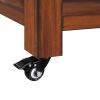 57 inch Rolling Kitchen Island with Storage,Kitchen Cart with Solid OAK Wood Top,Two-sided Kitchen island Cart on Wheels ,Wine and Spice Rack