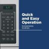 JEM3072DHWW Countertop Oven Microwave, 0.7 Cu Ft, White