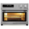 VAL CUCINA Infrared Heating Air Fryer Toaster Oven, l Baking Pan Easy Clean with Recipe Book, Brushed Stainless Steel Finish