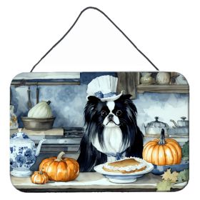 NEW Japanese Chin Fall Kitchen Pumpkins Wall or Door Hanging Prints Aluminum Metal Sign Kitchen Wall Bar Bathroom Plaque Home Decor, 8HX12W (Default: Default)