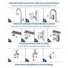 Vortopt Stainless Steel Faucet Water Filter for Sink - 500 Gallons Water Purifier for Faucet - Mount Tap Water Filtration System for Kitchen,Tub