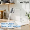 Vortopt Stainless Steel Faucet Water Filter for Sink - 500 Gallons Water Purifier for Faucet - Mount Tap Water Filtration System for Kitchen,Tub