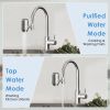 Vortopt Stainless Steel Faucet Water Filter for Sink - 500 Gallons Water Purifier for Faucet - Mount Tap Water Filtration System for Kitchen,Tub