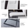 Modern Dining Chairs with Faux Leather Padded Seat Dining Living Room Chairs Upholstered Chair with Metal Legs Design for Kitchen, Living, Bedroom