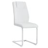Modern Dining Chairs with Faux Leather Padded Seat Dining Living Room Chairs Upholstered Chair with Metal Legs Design for Kitchen, Living, Bedroom