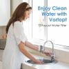 Vortopt Stainless Steel Faucet Water Filter for Sink - 500 Gallons Water Purifier for Faucet - Mount Tap Water Filtration System for Kitchen,Tub