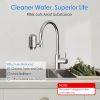 Vortopt Stainless Steel Faucet Water Filter for Sink - 500 Gallons Water Purifier for Faucet - Mount Tap Water Filtration System for Kitchen,Tub