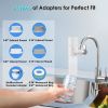 Vortopt Faucet Water Filter for Sink - NSF Certified Water Purifier for Faucet, 400 Gallons Faucet Mount Tap Water Filtration System for Kitchen