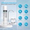 Countertop Water Filtration System - Faucet Water Filter for Sink - Water Purifier for Kitchen - Reduces Chlorine, Heavy Metals